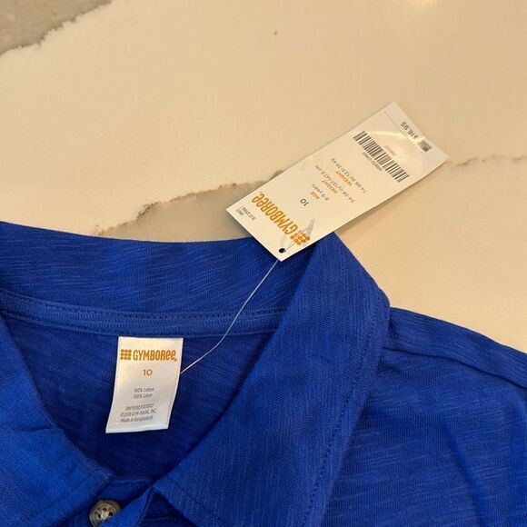 Gymboree Boys Collared Shirt. Size 10. NWTs. Royal Blue. Super Soft - Picture 2 of 4